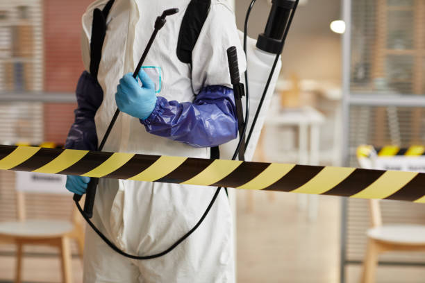 Professional Sewage Cleanup technician working in Lawrence, IN